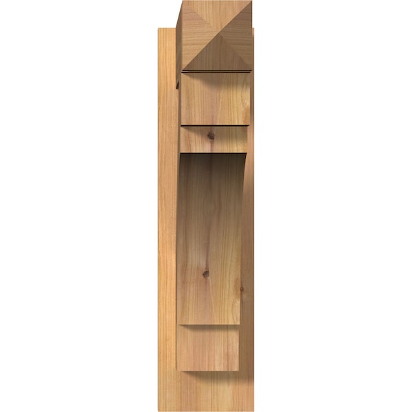 Merced Smooth Arts And Crafts Outlooker, Western Red Cedar, 5 1/2W X 22D X 22H